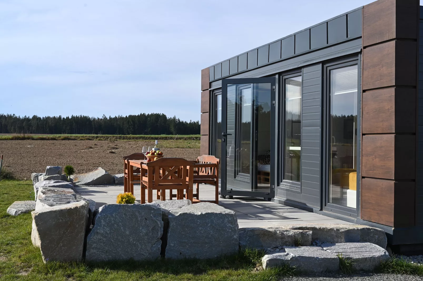 Tiny House Waldviertel-Uitzicht zomer