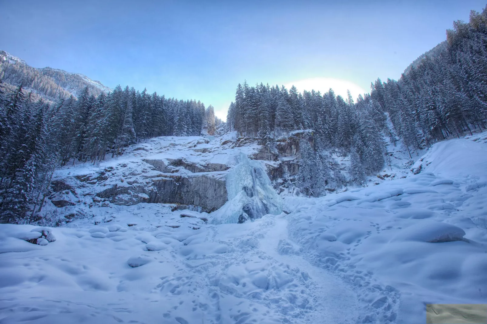 Doppelhaus Hochkrimml 182A-Gebied winter 5km