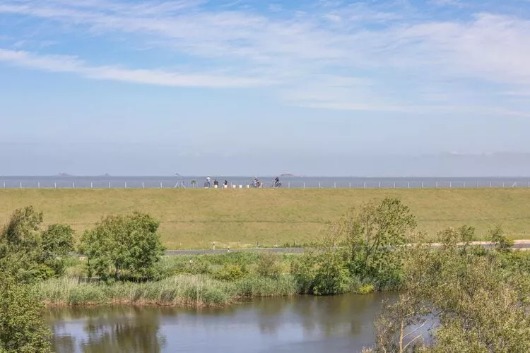 SeeZeichen auf Nordstrand 3 Personen-Uitzicht zomer