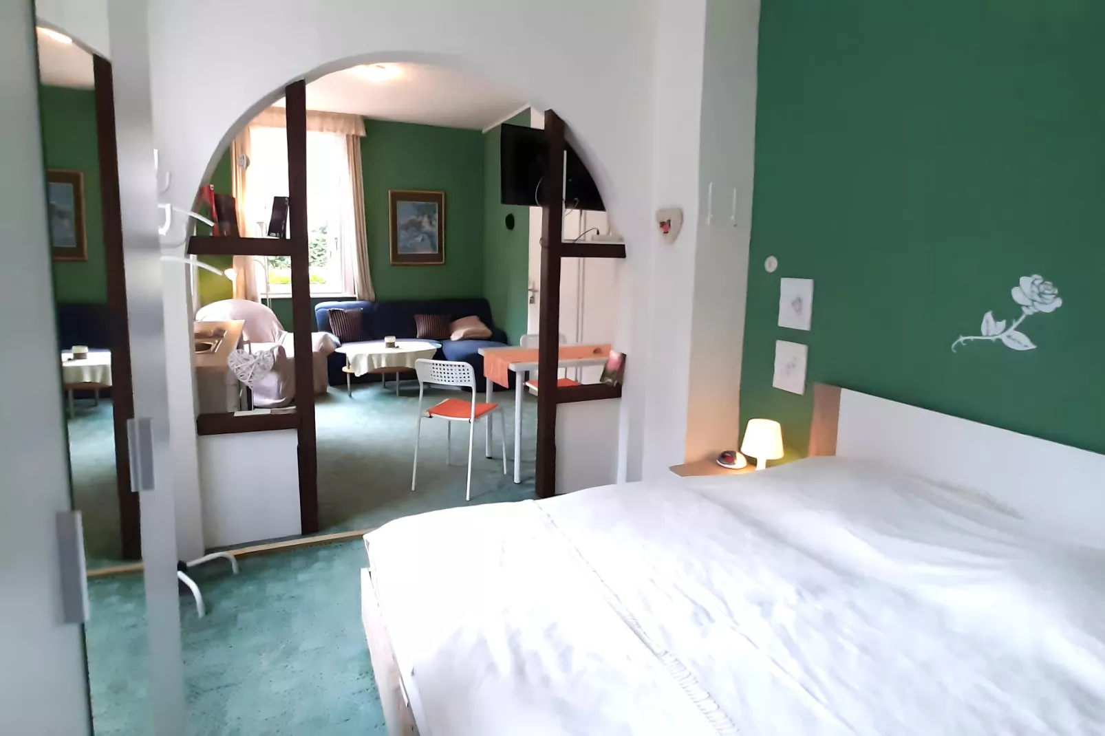 Ferienapartment Romatik in Wildemann Harz-Slaapkamer