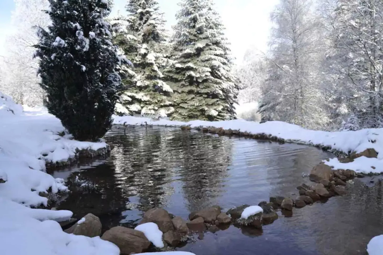 Gîte HANSEL-Gebied winter 1km