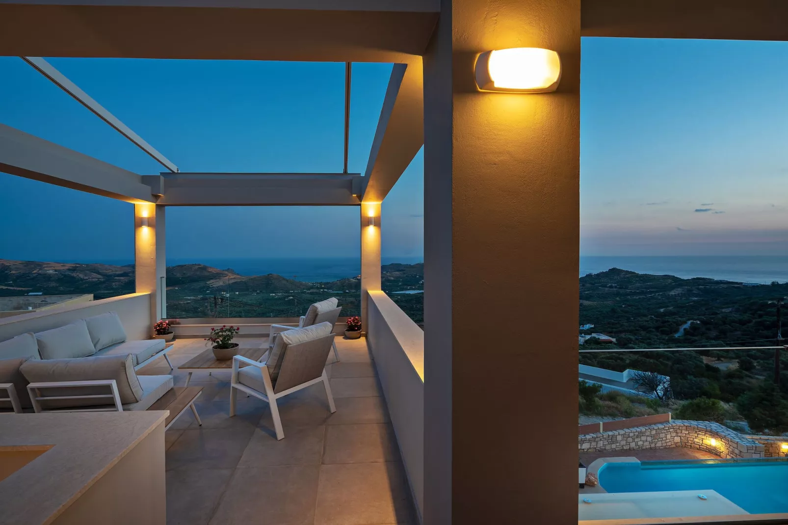 Plakias Sunset Villa 4-Terrasbalkon