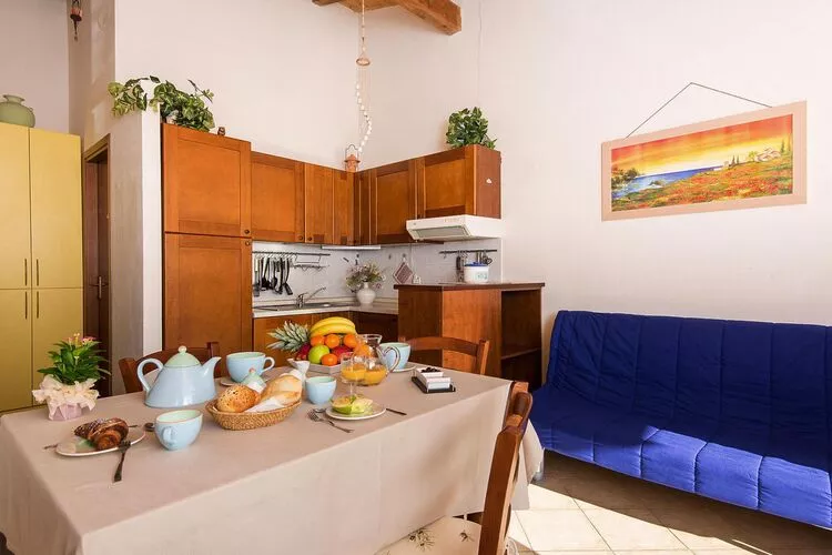 Holiday residence Mare Verde Villaggio Riotorto-BILO 4- Giardino 110 mq-Woonkamer