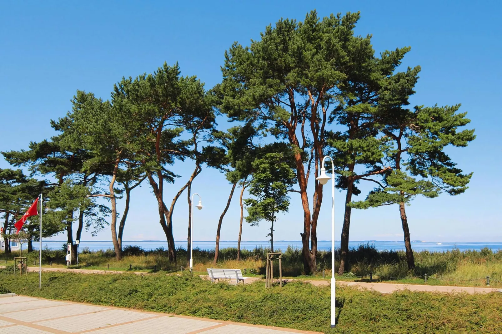 Doppelhaushälfte Dünenrose Glowe-DHH Dünenrose-Gebieden zomer 1km