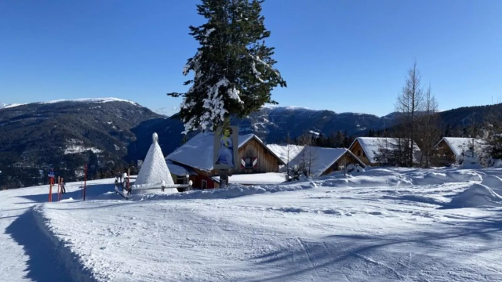 Mountain Chalet Esttes-Gebied winter 1km