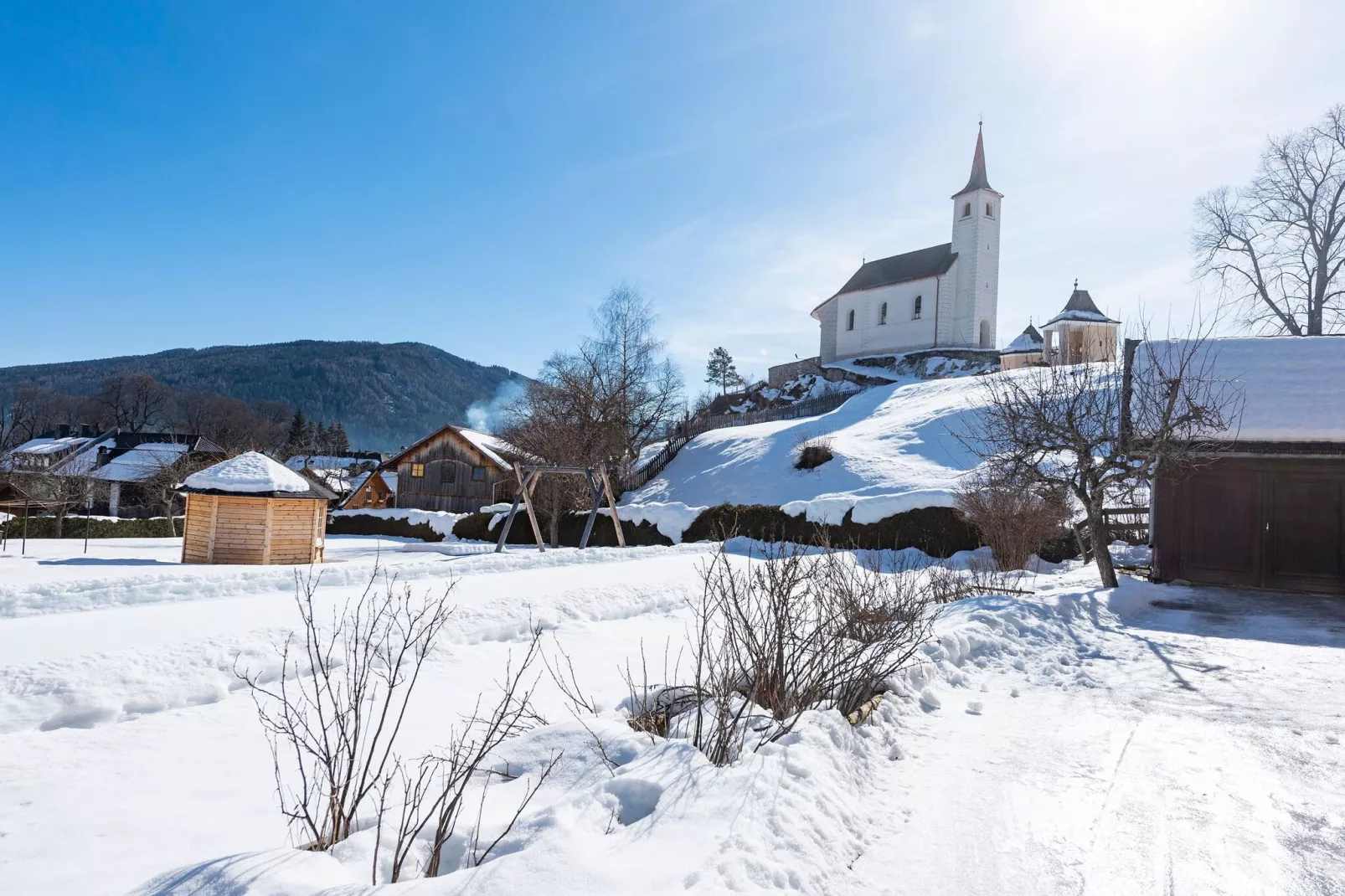 Mooi appartement in Mauterndorf met een sauna-Gebied winter 20km