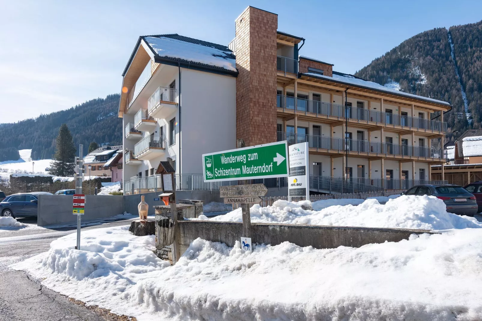 Aantrekkelijk appartement in Mauterndorf met wellnessruimte-Exterieur winter