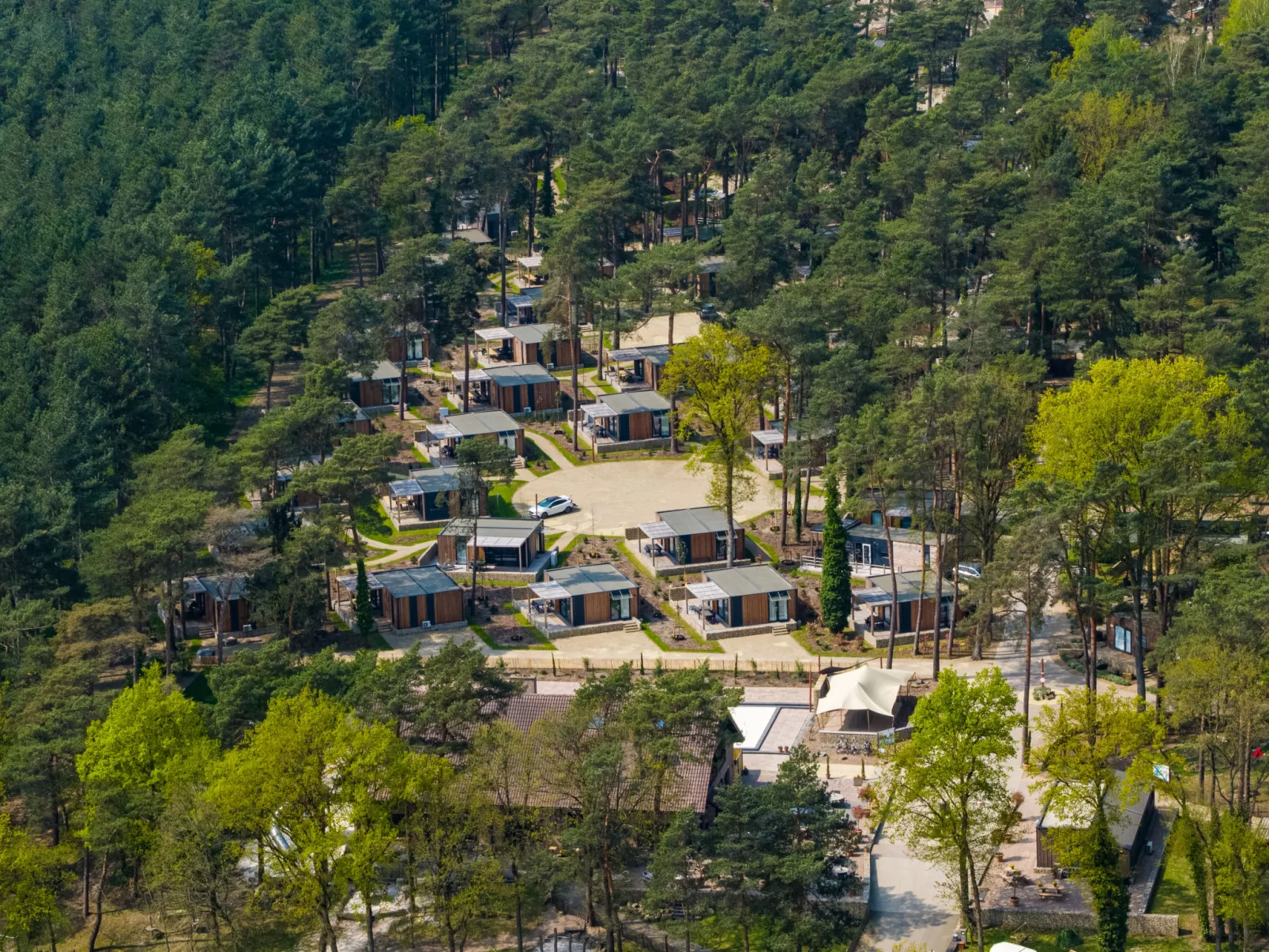 Papendaal lodge 6 Glampingtent-Buiten