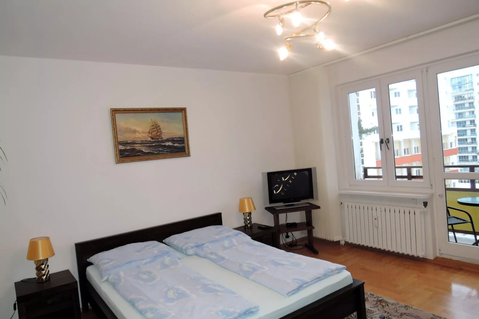 Apartament z widokiem na morze w Międzyzdrojach-Slaapkamer