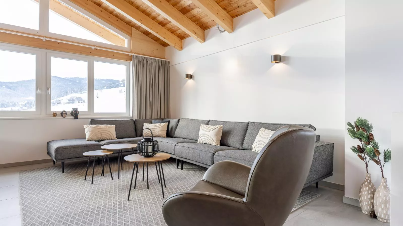 Grebenzen Top Chalet Mazzel-Woonkamer