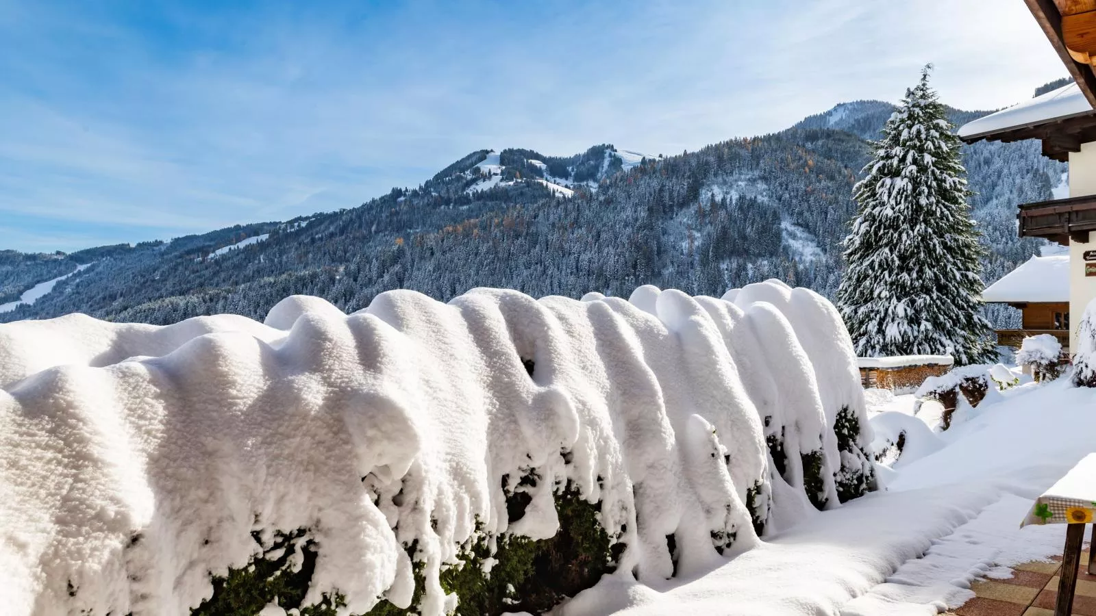 Chalet mit Traumausblick-Uitzicht winter