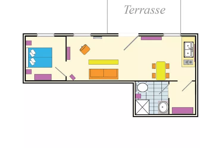 Nr4 Müritzsee 2 Personen-Plattegrond