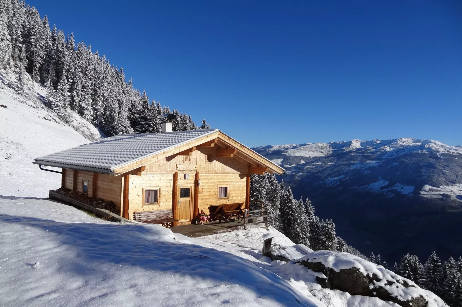 Almhütte Nase-Exterieur winter