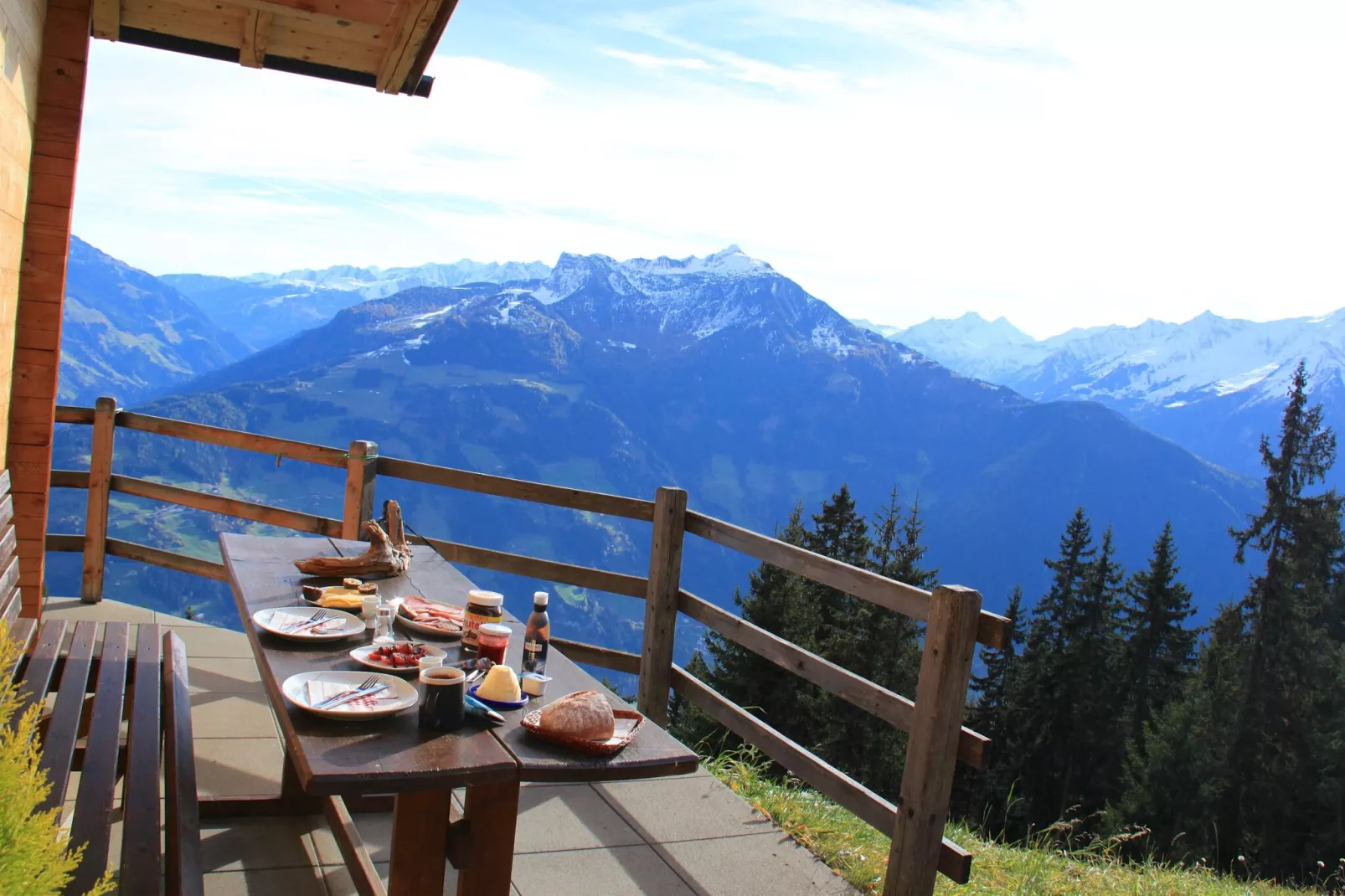 Almhütte Nase-Terrasbalkon