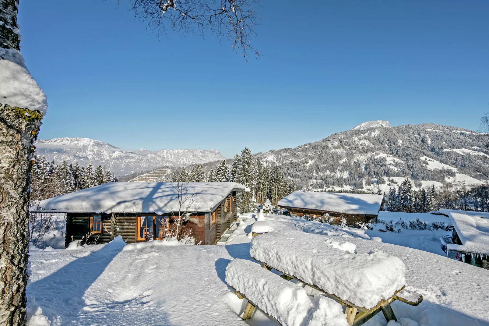 Chalet Isabella im Brixental B-Uitzicht winter