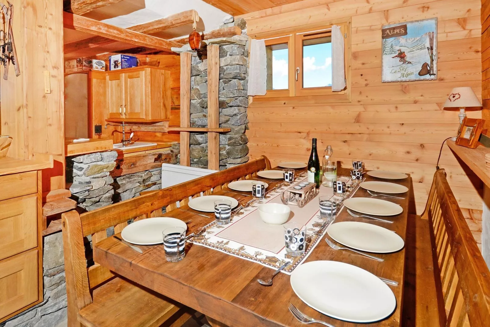 Chalet Pierra Menta-Woonkamer