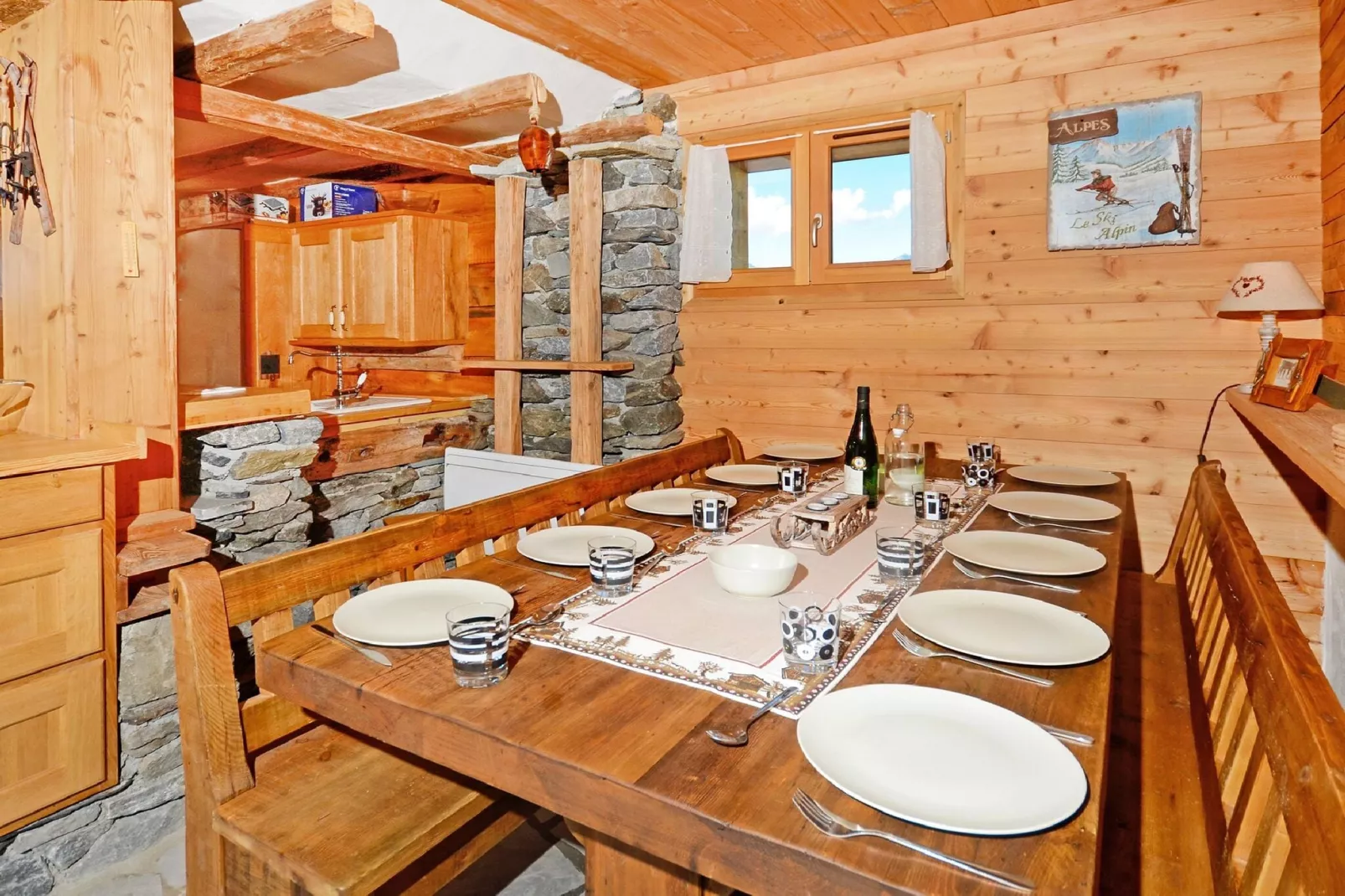 Chalet Pierra Menta-Eetkamer