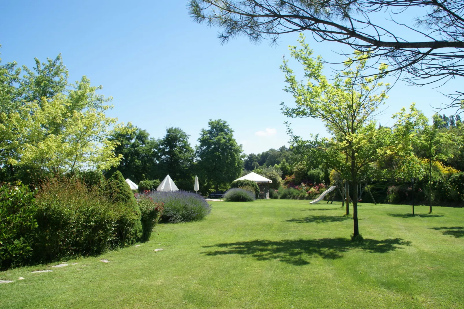 Podere Montone Fienile-Tuinen zomer