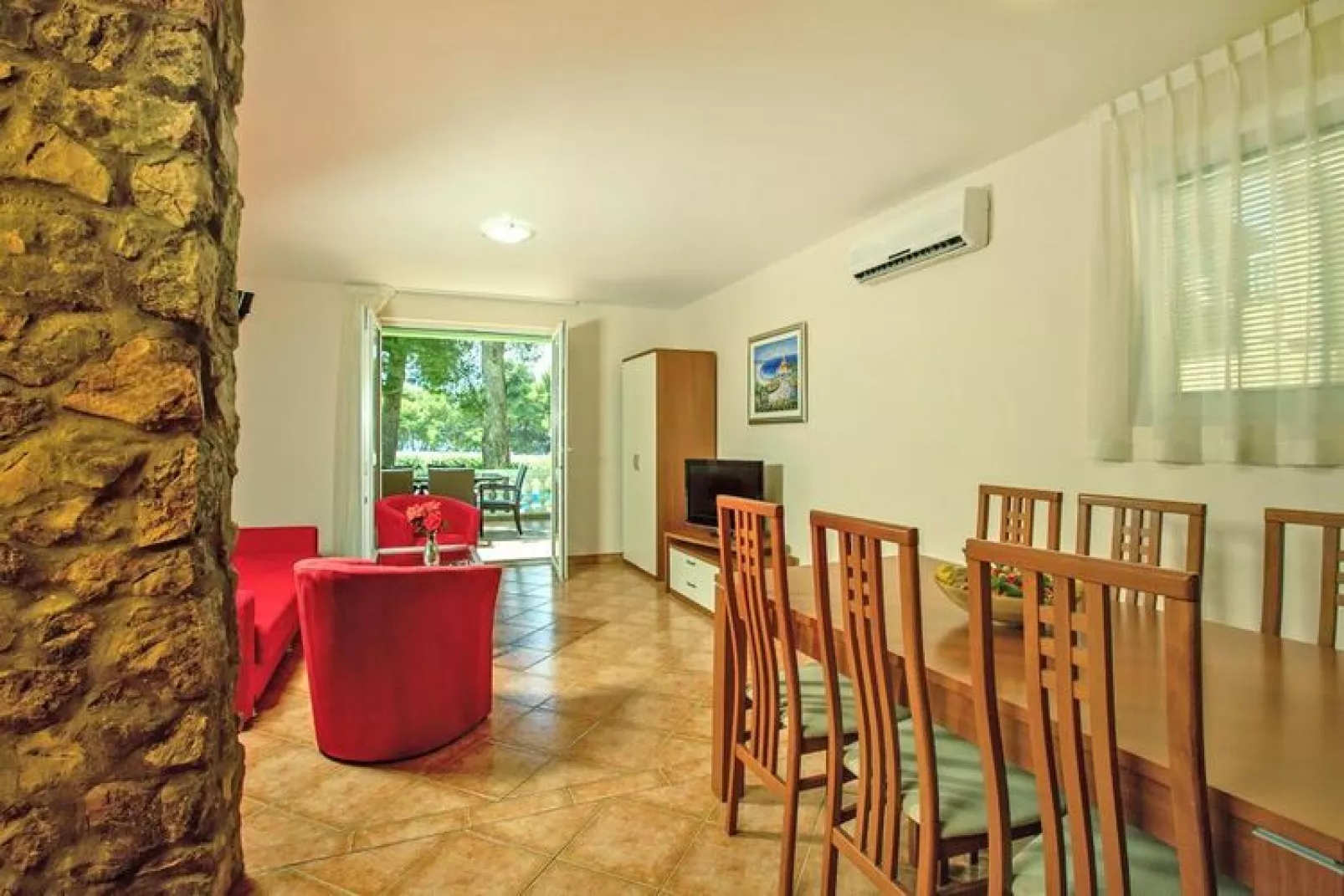 Matilde Beach Resort Vodice - Junior Apt  A2plus2 Sea View  ca 36 qm für 4 Pers-Woonkamer