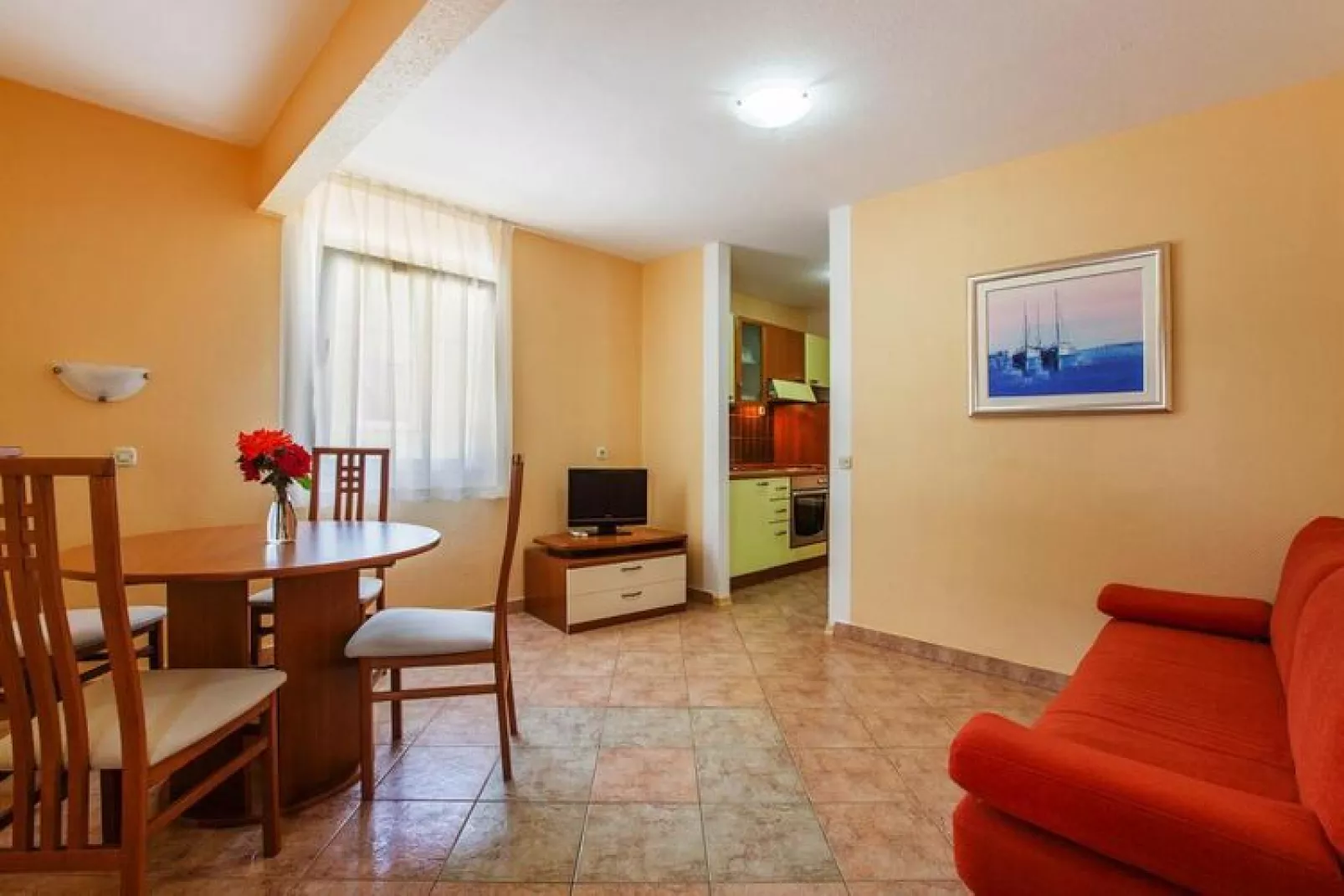 Matilde Beach Resort Vodice - Junior Apt  A2plus2 Sea View  ca 36 qm für 4 Pers-Woonkamer