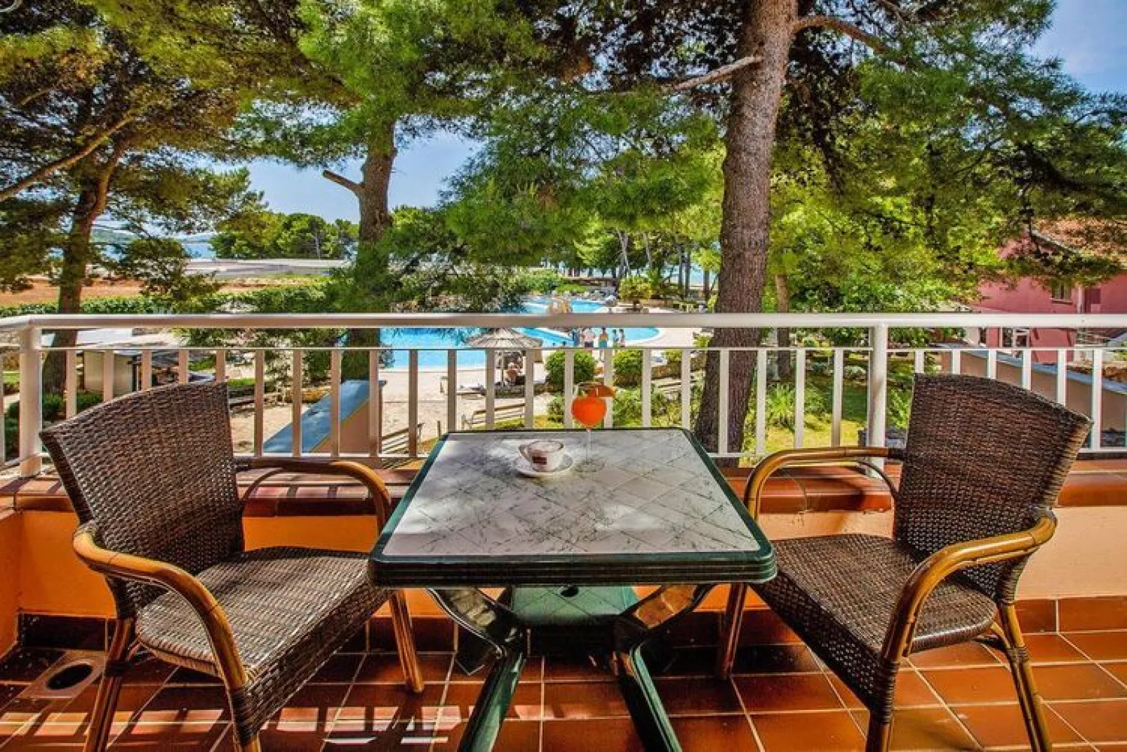 Matilde Beach Resort Vodice - Junior Apt  A2plus2 Sea View  ca 36 qm für 4 Pers-Terrasbalkon