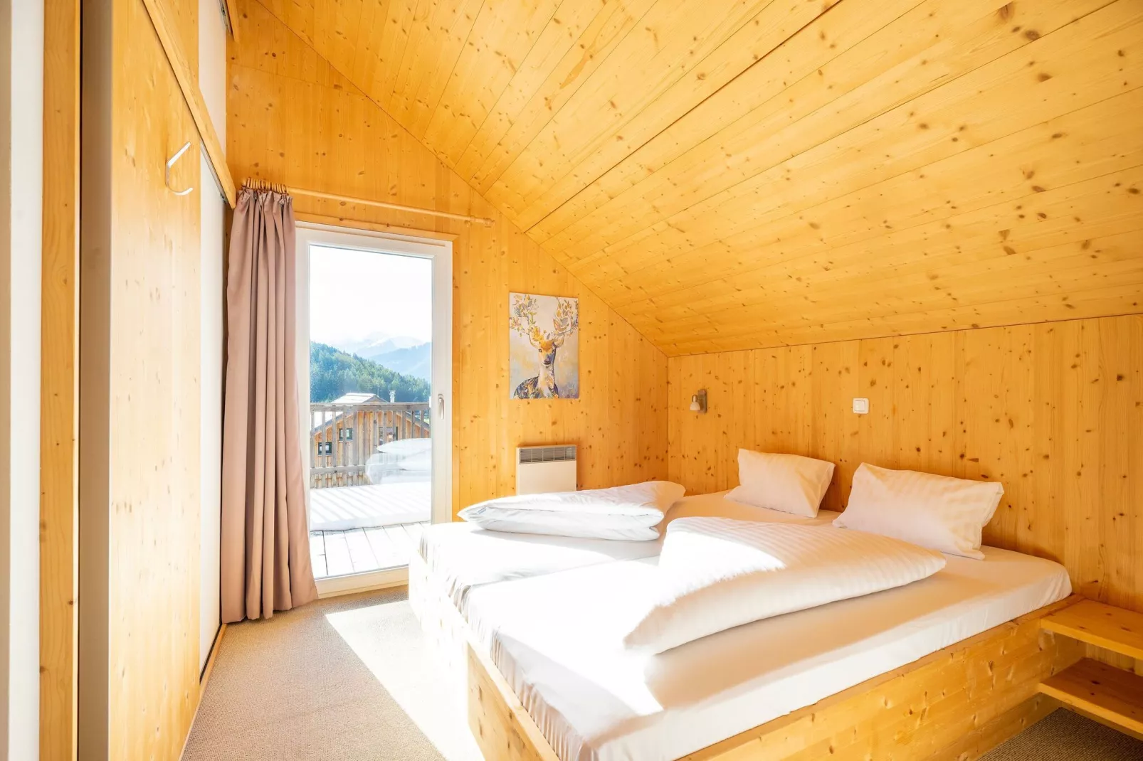 Luxe vakantiechalet in Steiermark met sauna-Slaapkamer