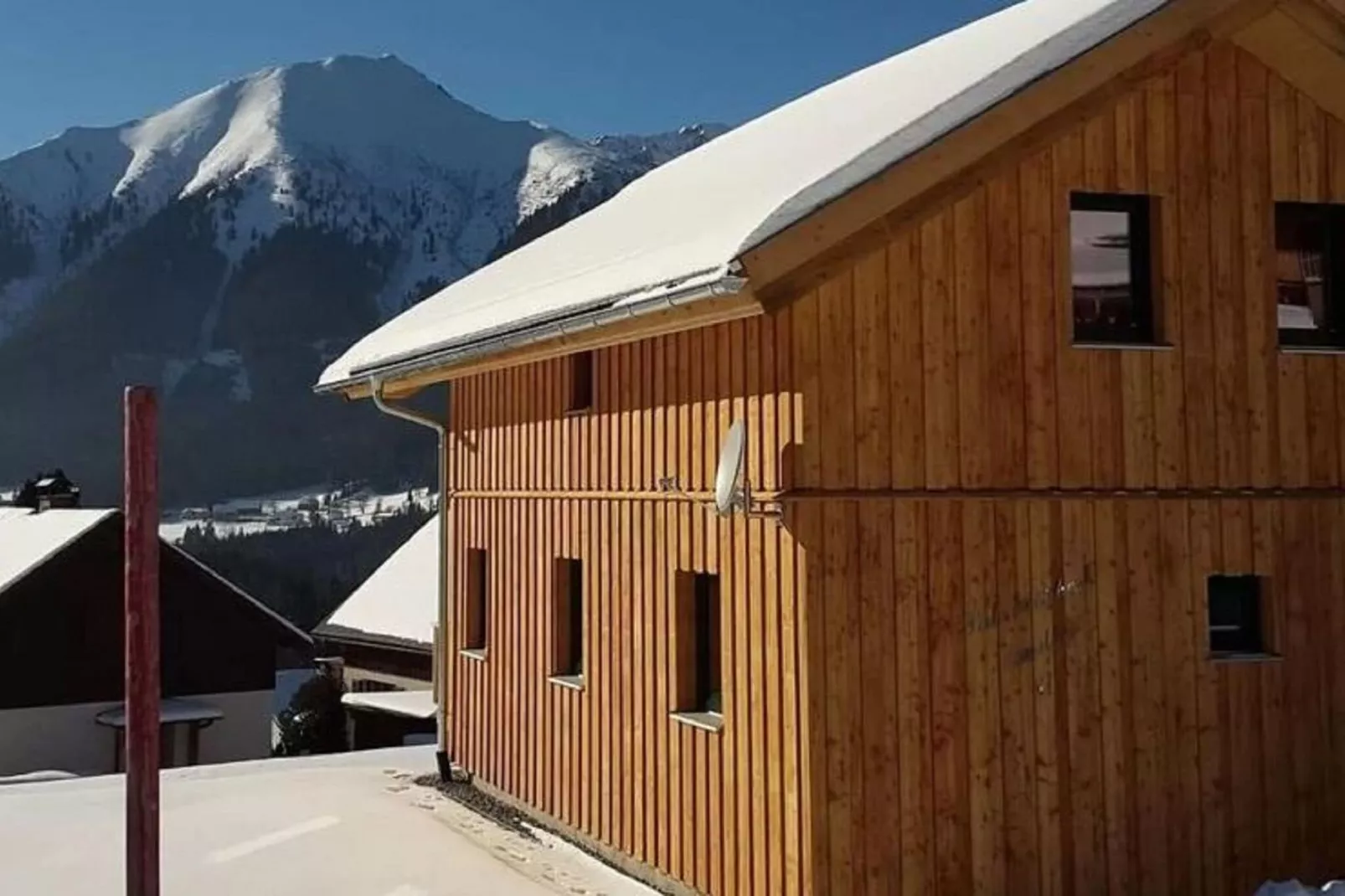 Chalet Pistenstüberl-Uitzicht winter