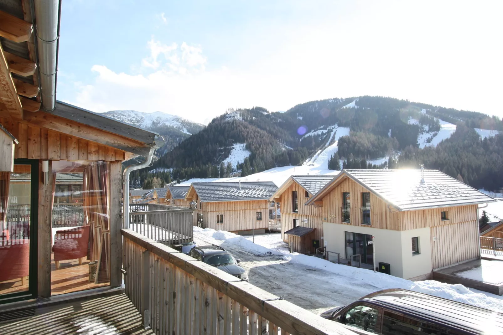 Chalet Zuckerhütl-Uitzicht winter