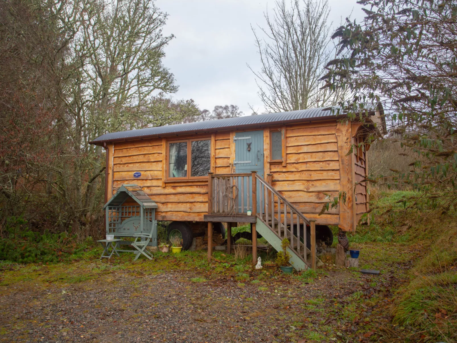 Shepherds Hut-Buiten