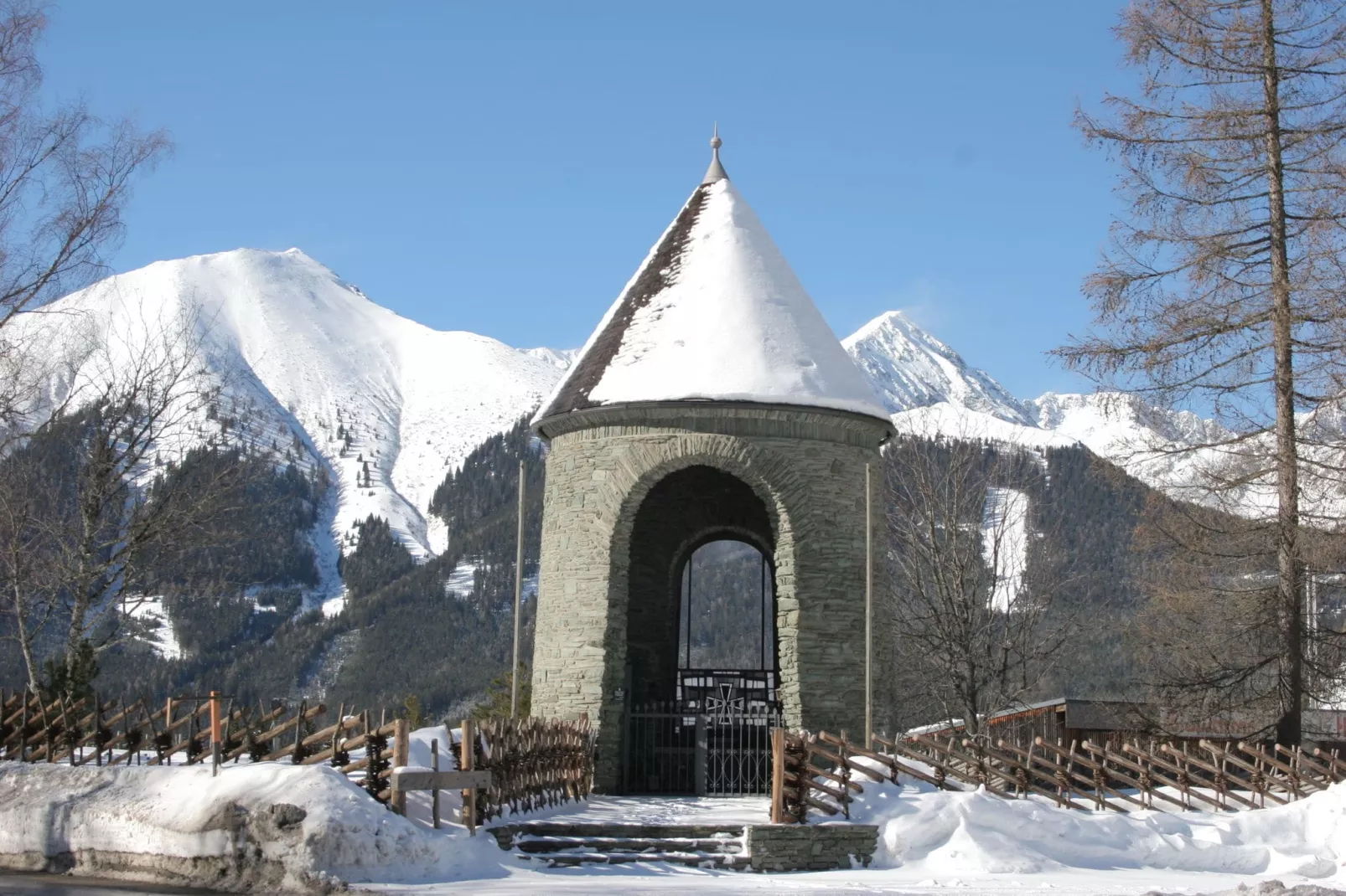 Chalet Heidi und Peter-Gebied winter 1km