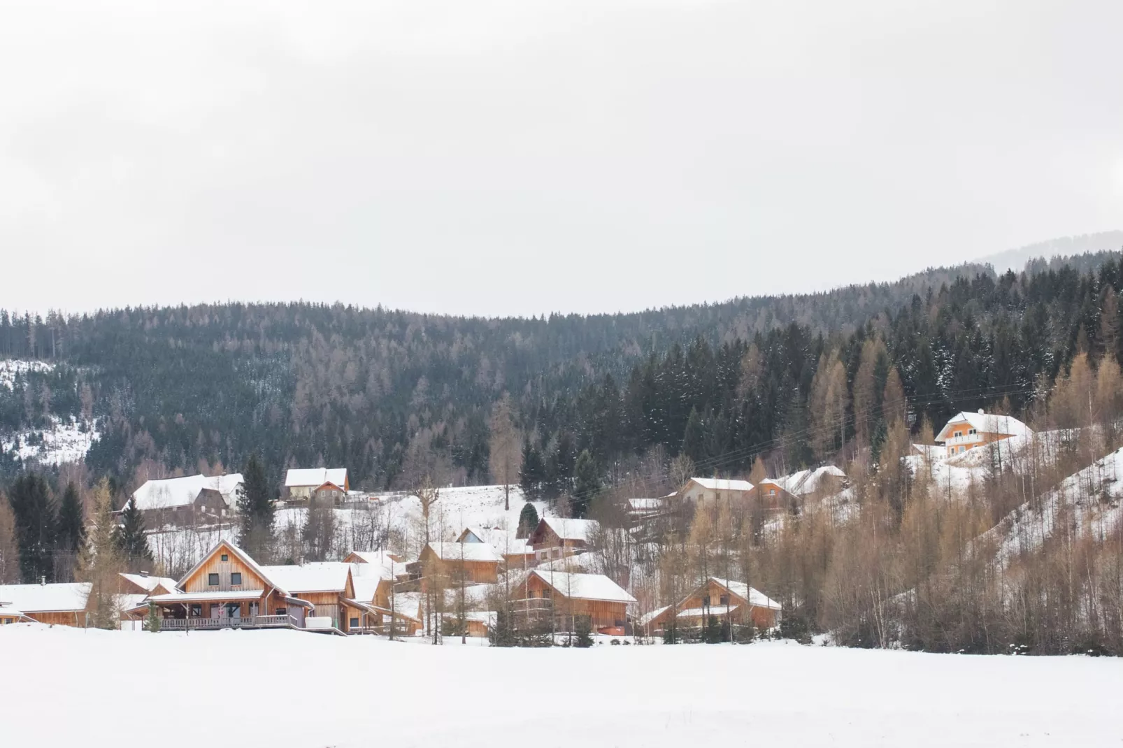 Chalet in Austria-Gebied winter 1km