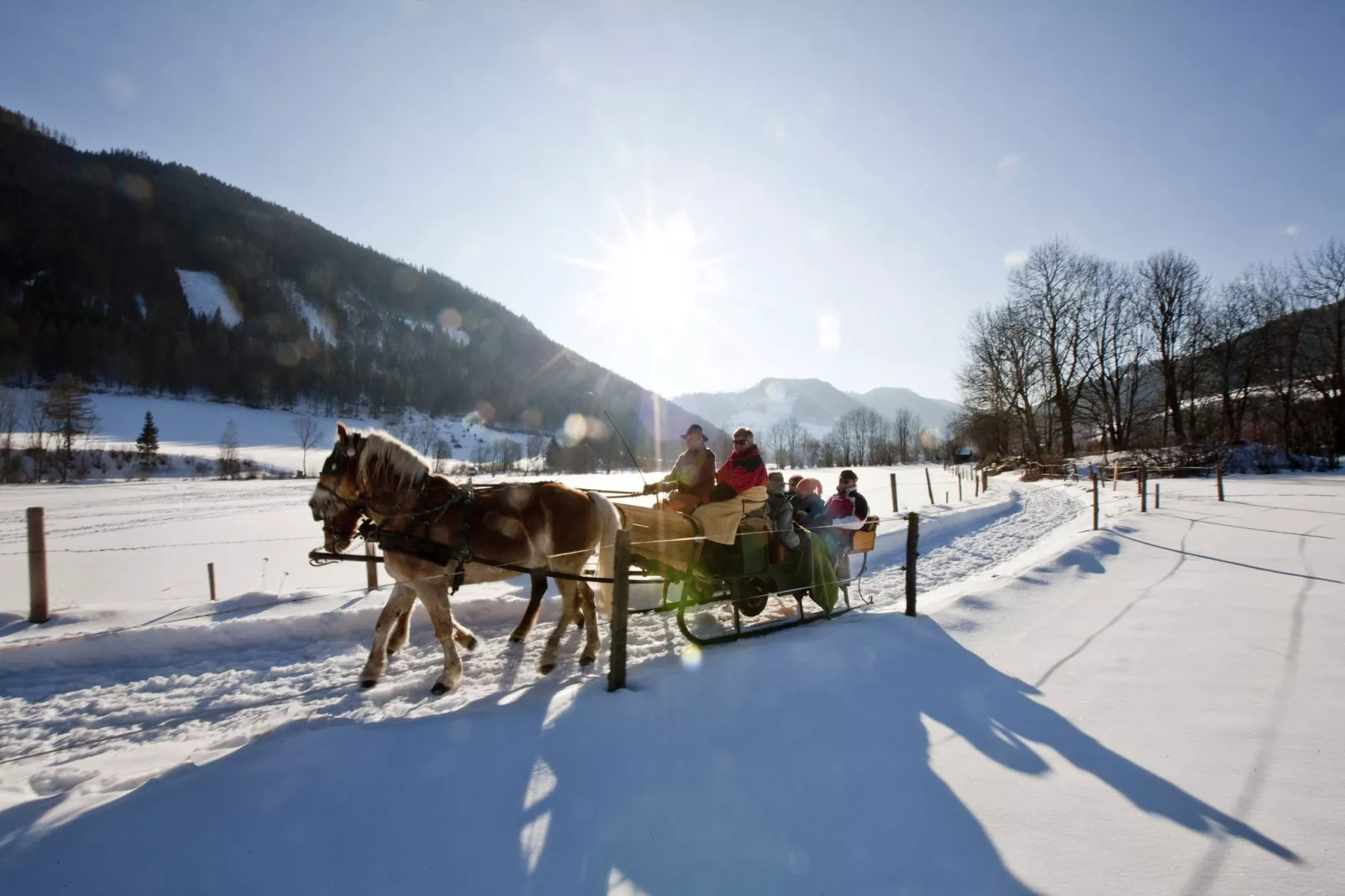 Almdorf Stadl 160-Gebied winter 5km