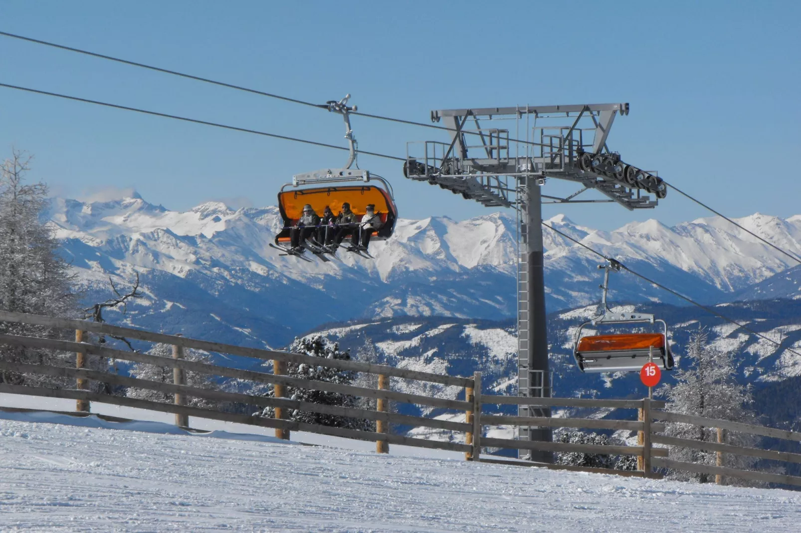 Almdorf Stadl 160-Gebied winter 20km