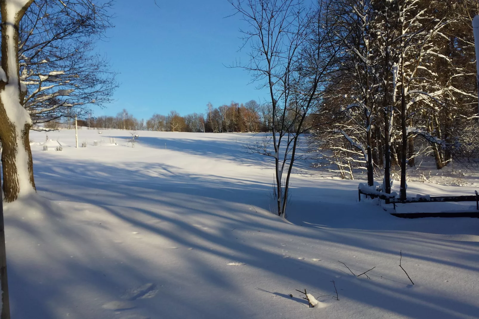 Huis Javornik-Gebied winter 1km