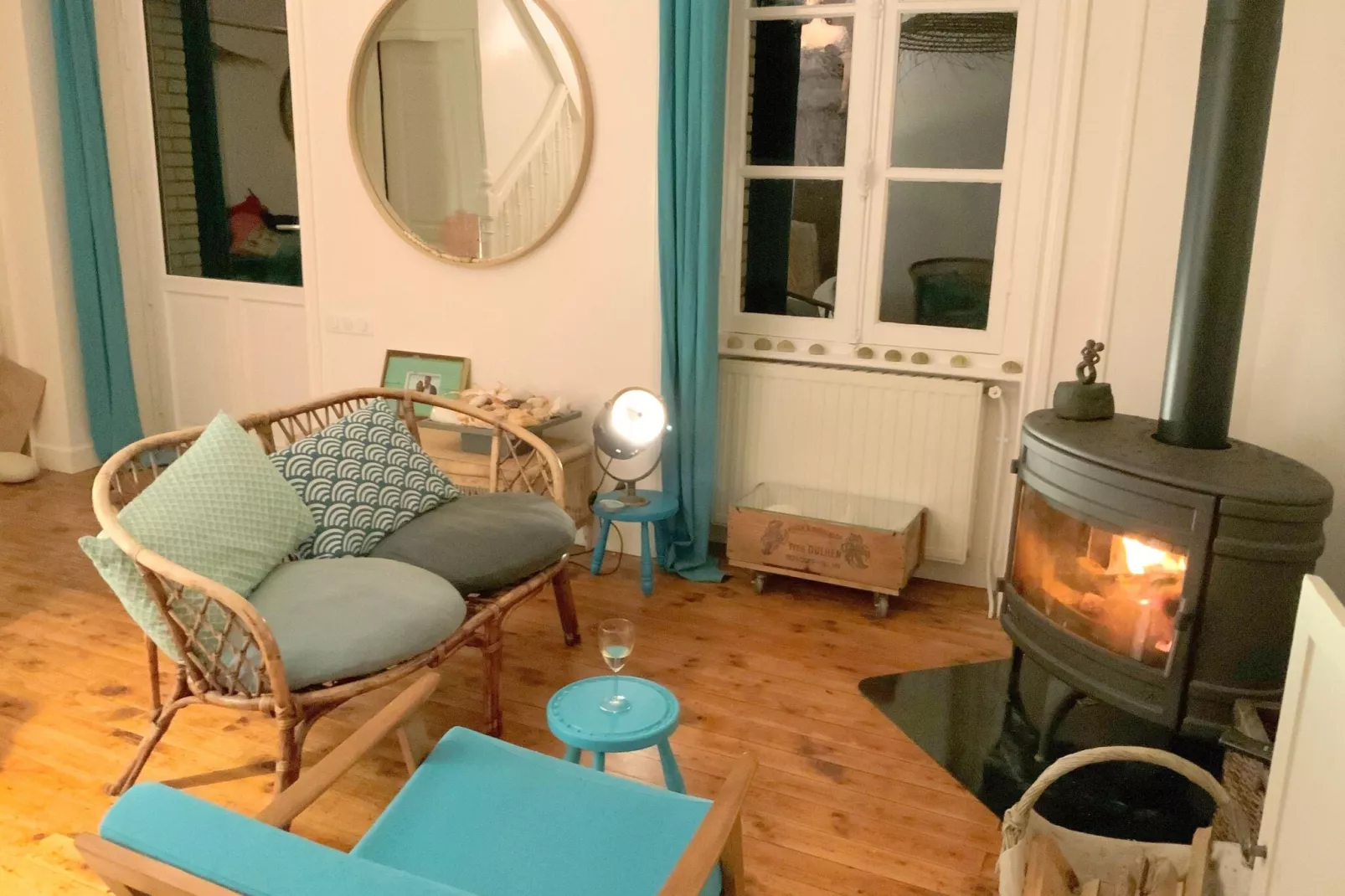 Holiday home in Plougasnou Baie de Morlaix-Woonkamer