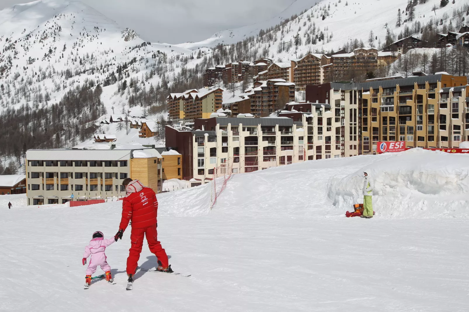 Les Terrasses d'Isola 2-Gebied winter 1km