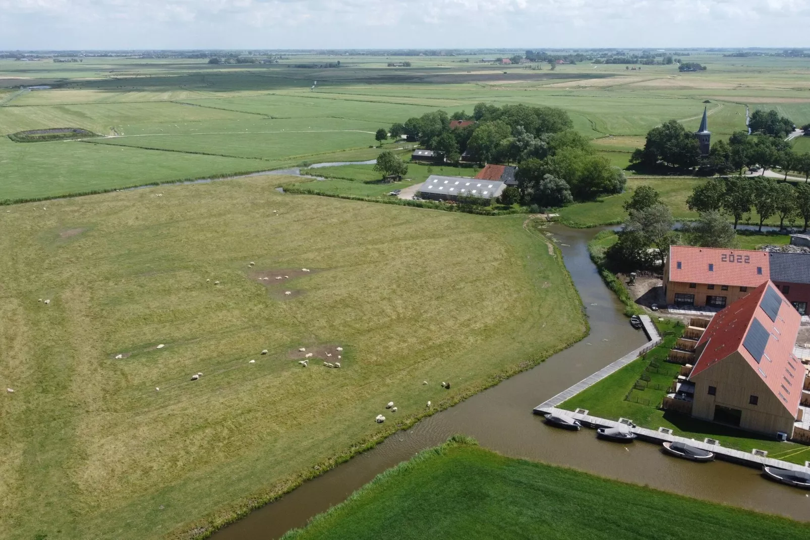 Friese villa 10-Gebieden zomer 1km