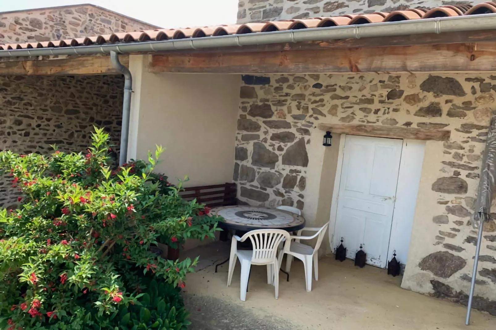 Maison pour 3 personnes à la campagne-Terrasbalkon