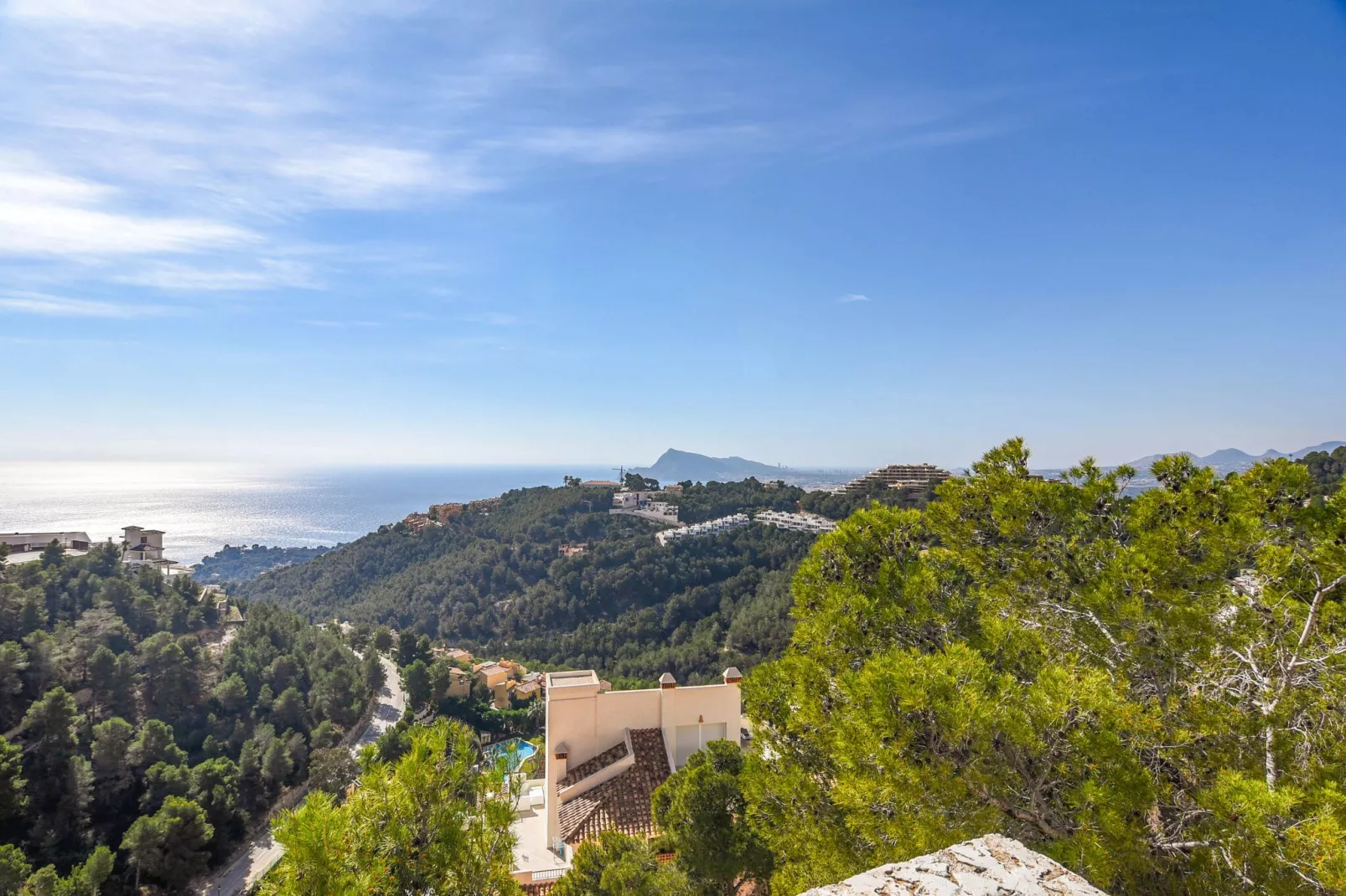 Casa Panorama Altea Hills-Uitzicht zomer