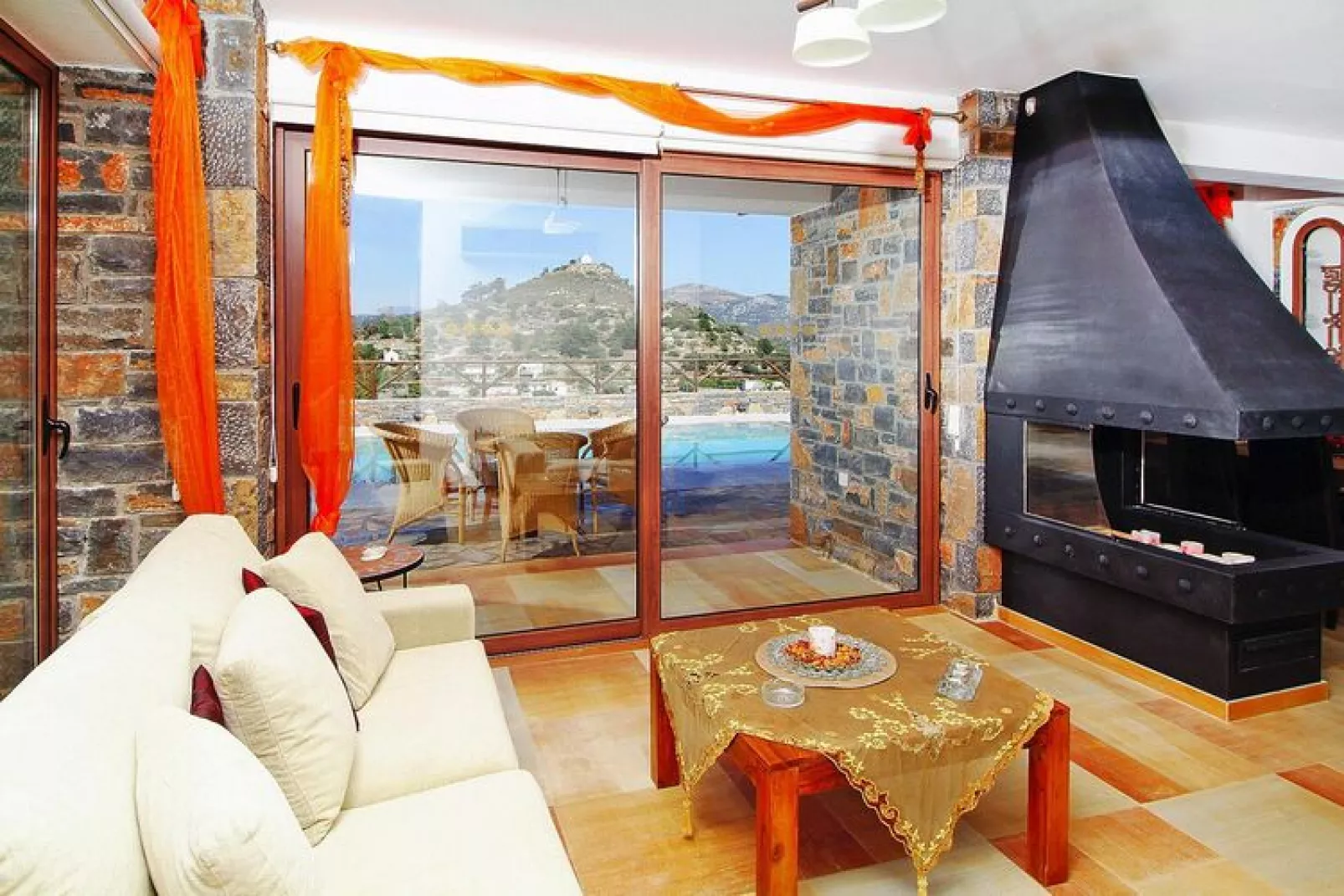 Holiday home Villa Nicoleta & Rafaella, Prina bei Agios Nikolaos-Villa Nicoleta-Woonkamer