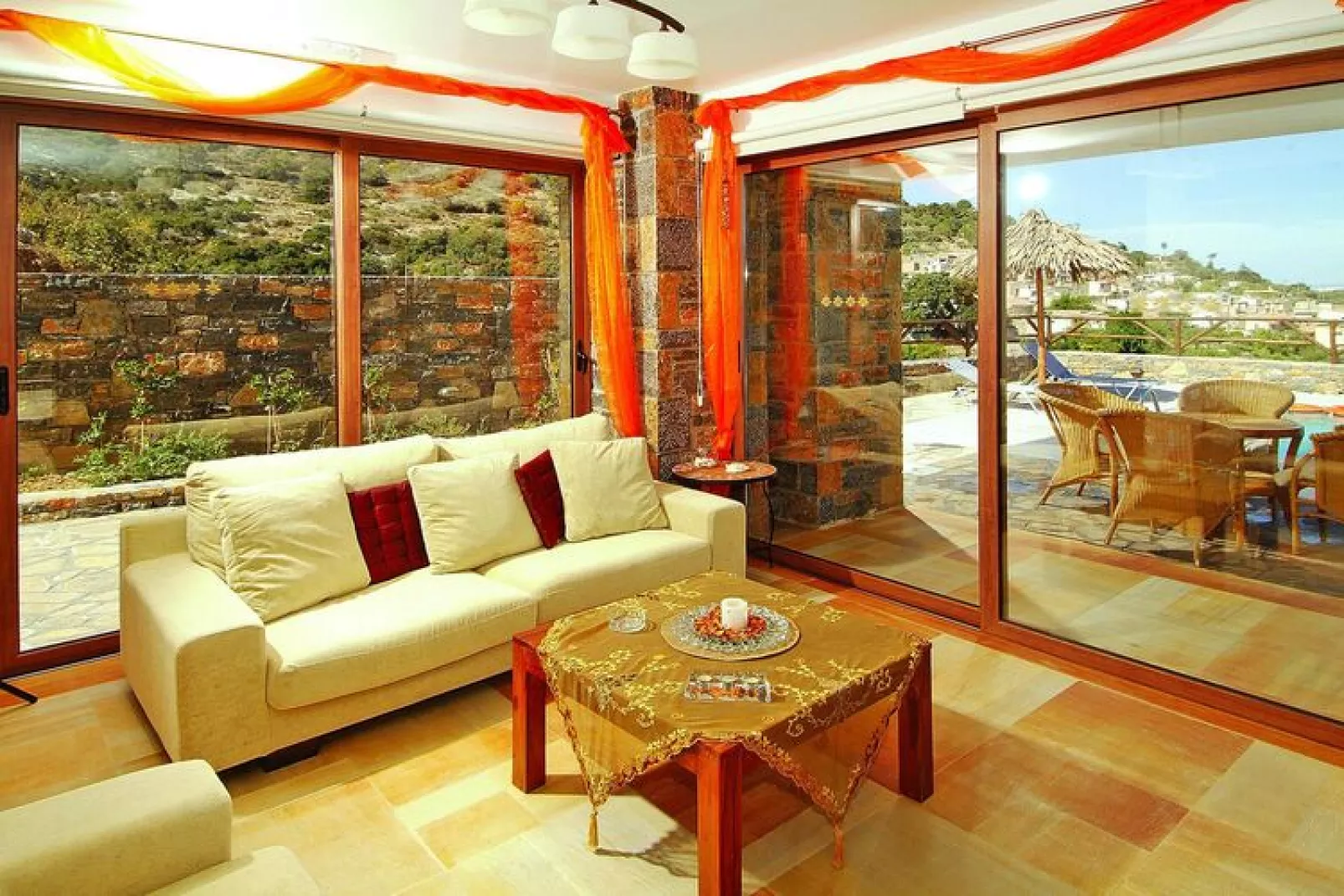 Holiday home Villa Nicoleta & Rafaella, Prina bei Agios Nikolaos-Villa Nicoleta-Woonkamer