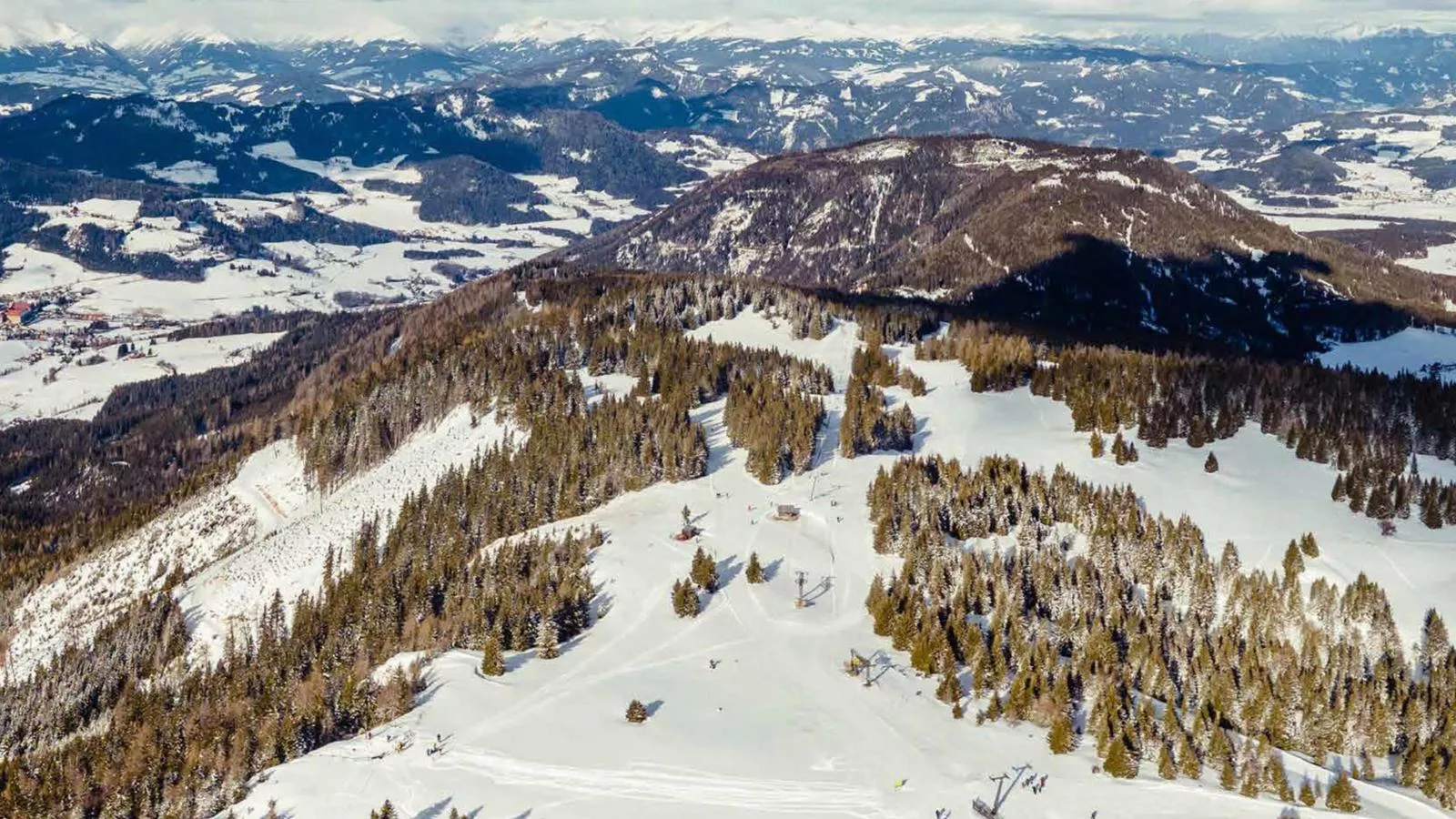 Grebenzen Lodge Edelblick-Gebied winter 5km