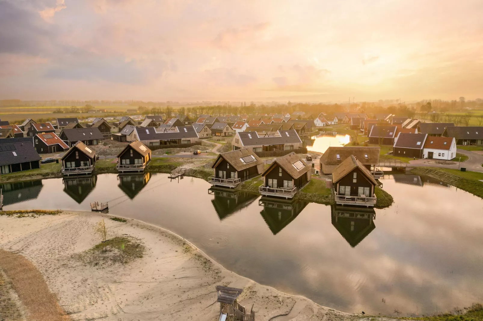 Resort Nieuwvliet-Bad 1-Gebieden zomer 1km