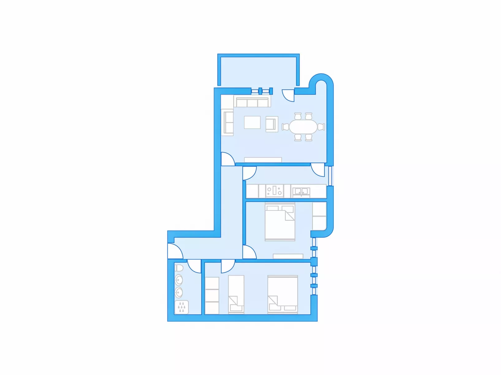 Allod Park Haus C 207-Binnen