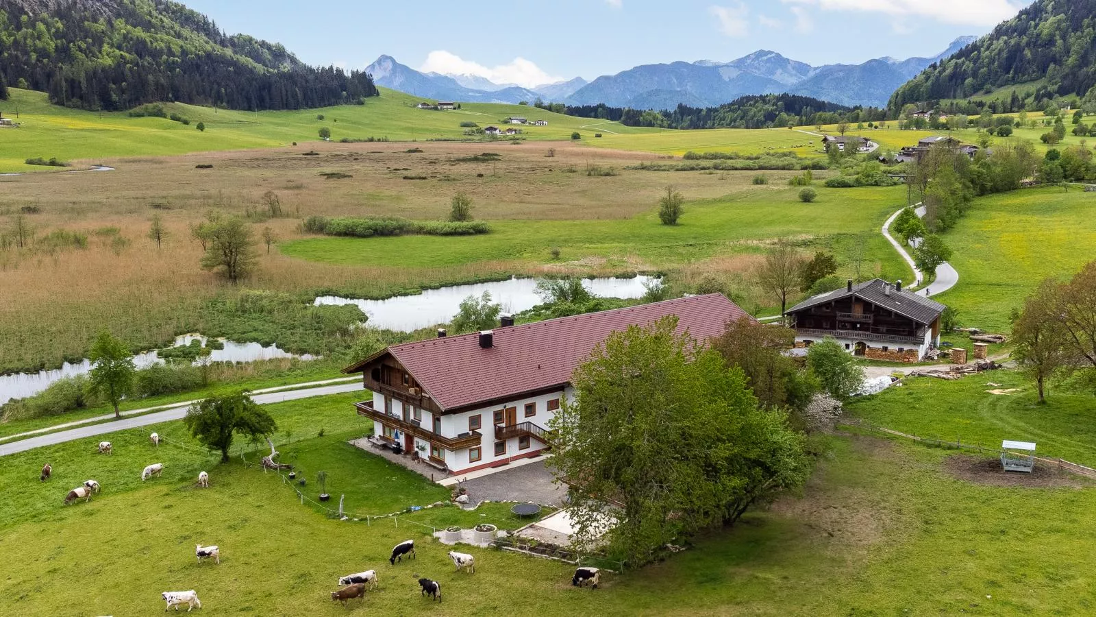 Marschbachhof-Gebieden zomer 1km