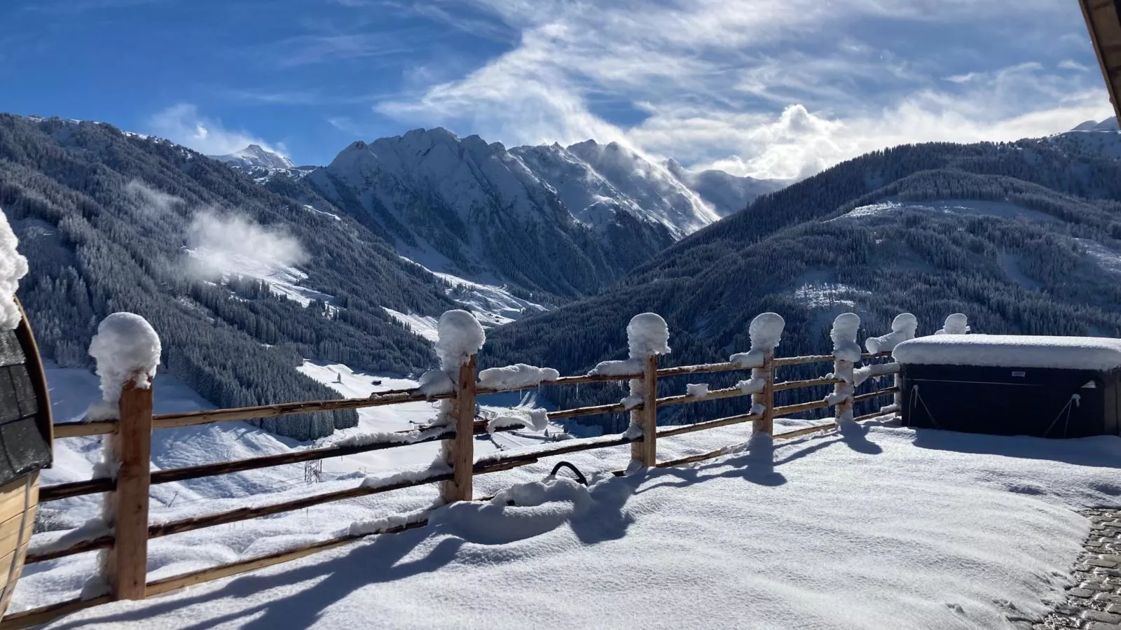 Siedelhütte-Uitzicht winter