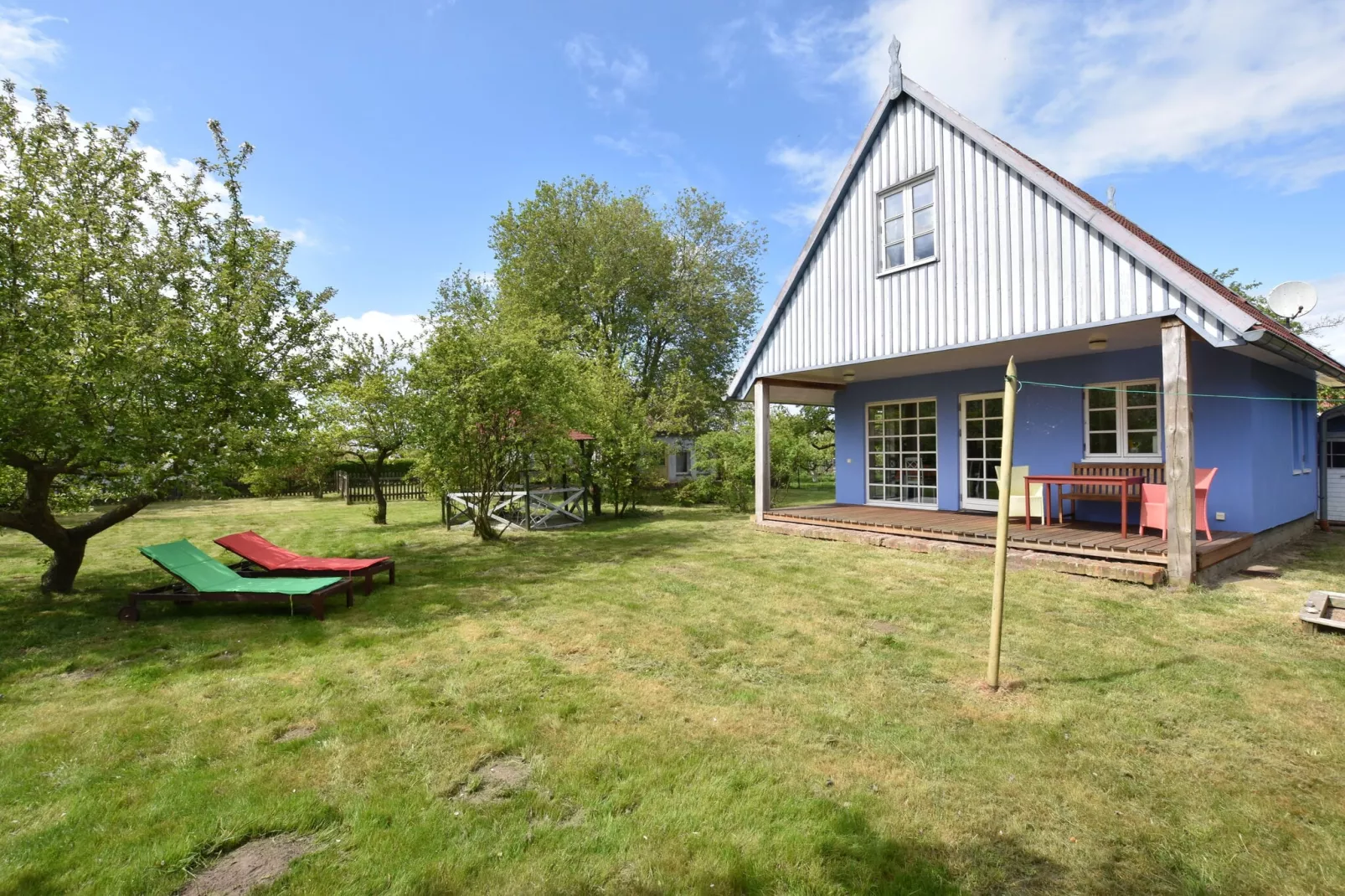 Ferienhaus am Haff-Buitenkant zomer