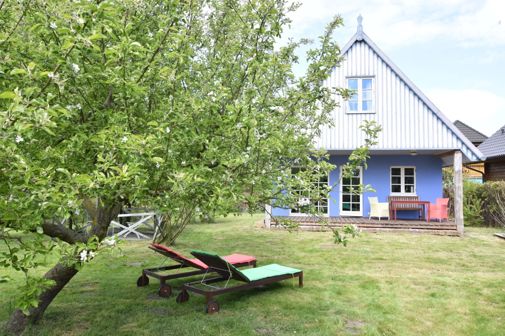 Ferienhaus am Haff-Buitenkant zomer