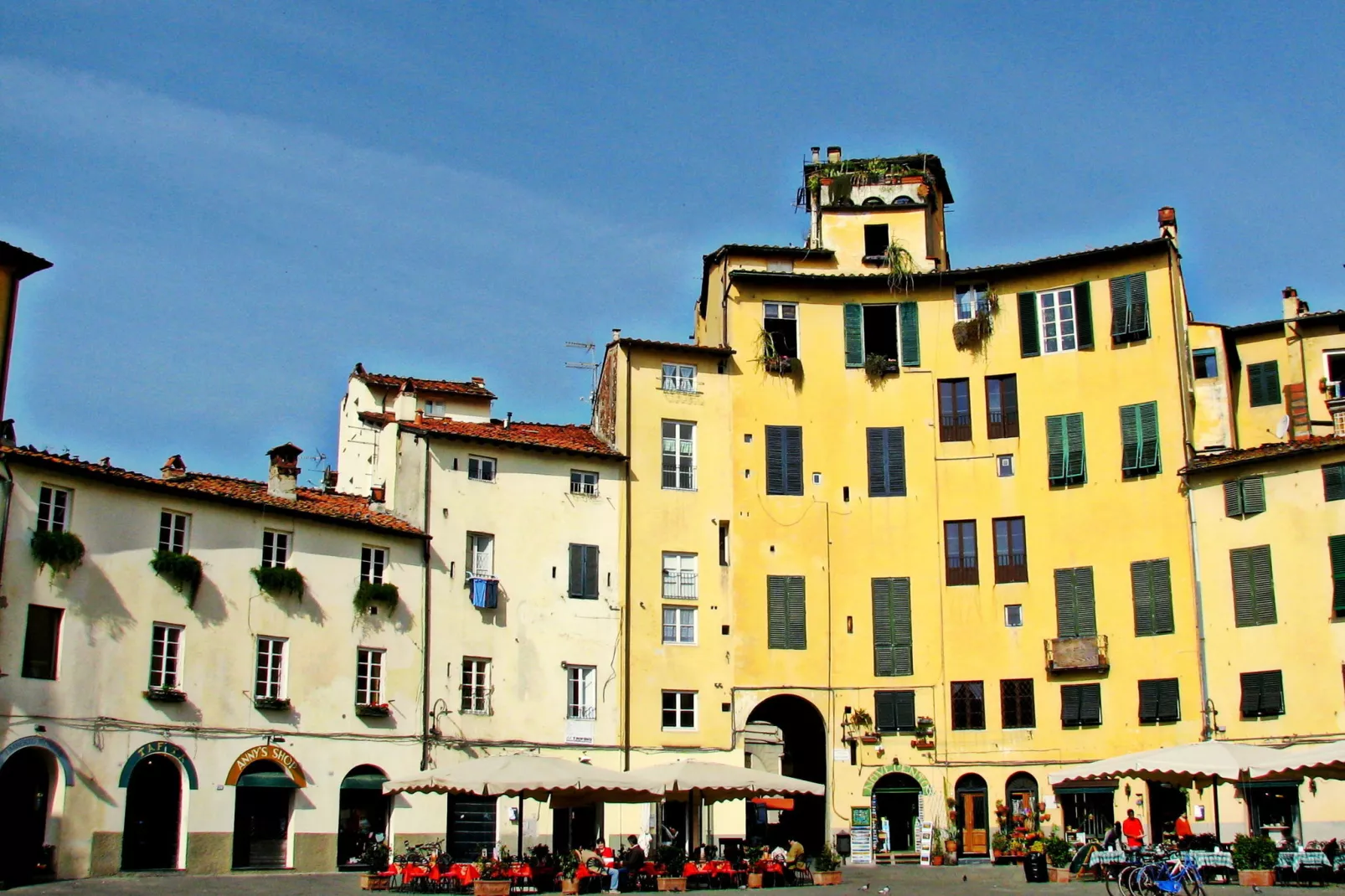 Aria di Lucca-Gebieden zomer 1km