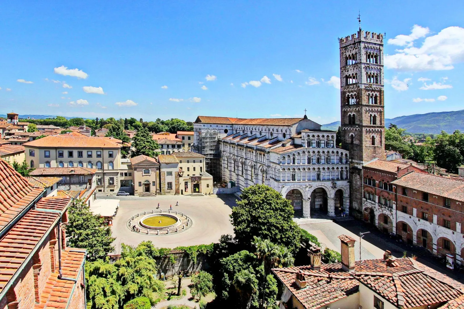 Aria di Lucca-Gebieden zomer 1km